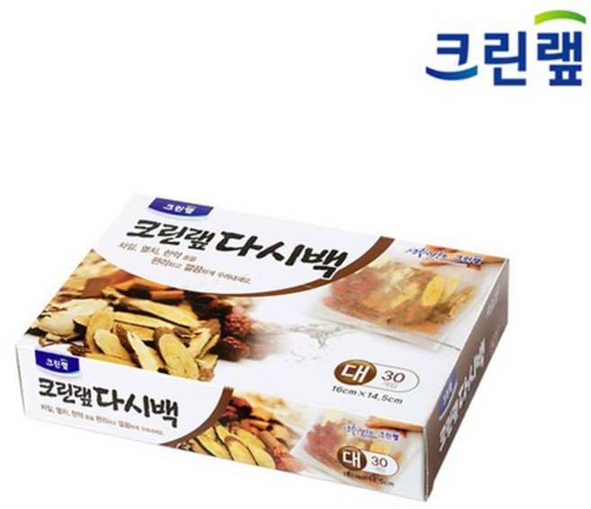 크린랩 크린 다시백 대 16x14.5cm 30매, 대(L), 2개