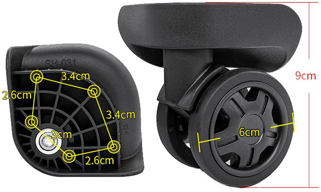 캐리어 바퀴 교체 수리 부품 SH-031 아메리칸투어리스터 샘소나이트 호환 SH031