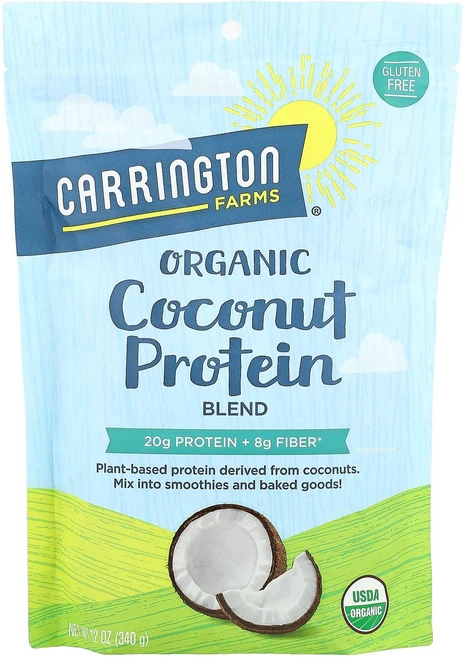 Carrington Farms 유기농 코코넛 단백질 혼합물 340g(12oz) Farms (캐링턴 팜), Carrington Farms, 유기농 코코넛 단백질 - 쿠팡