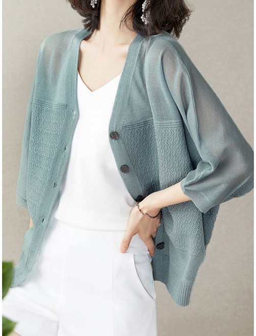 에꼴드파리 로엔 아이스 가오리핏 가디건 F57WRB001Z