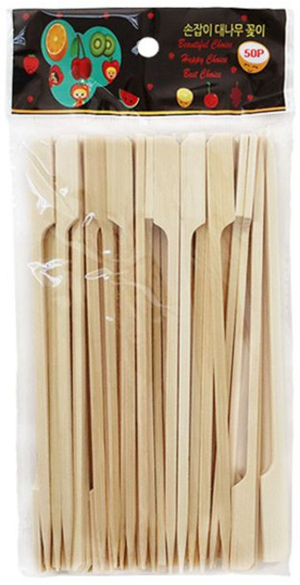 나무이야기 손잡이꽂이 중 150mm 50p 오뎅꼬지 오뎅꽂이 손잡이꼬지 핫바꼬지 핫바꽂이, 1개, 1