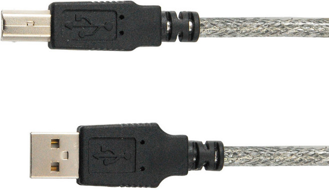 USB 2.0 傳輸線 A公對B公 雙層屏蔽保護, 1個, 1m