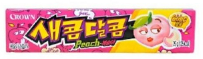 크라운 새콤달콤 복숭아, 29g, 7개