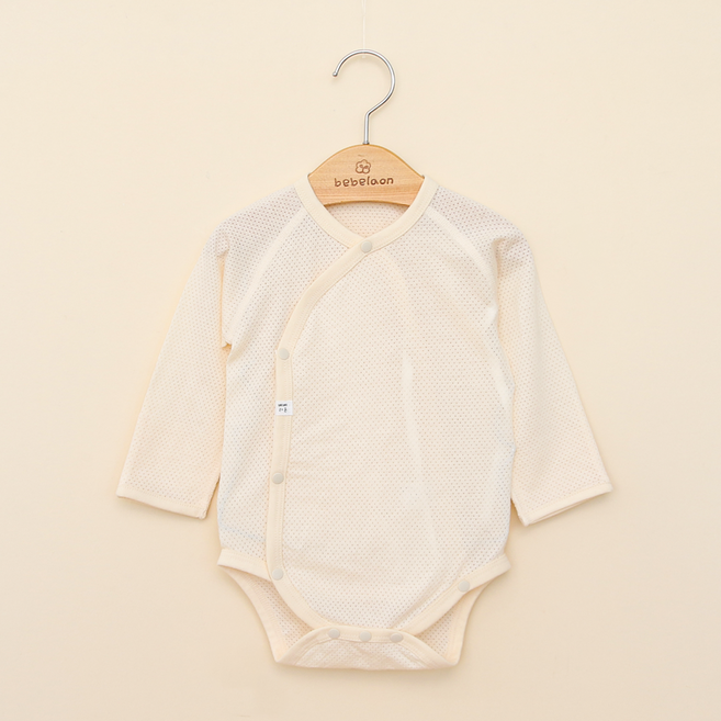 밤부 메쉬 아기 유아 배냇슈트