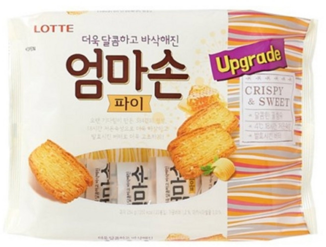 롯데 엄마손파이 254g, 12.7g, 20개