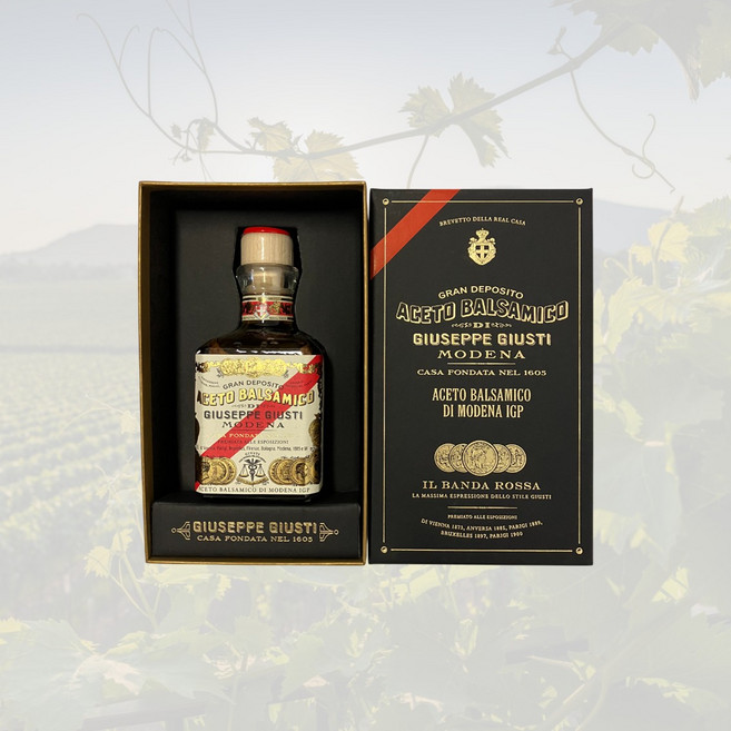 주세페주스티 5메달 발사믹 식초 일 반다 로사 박스 포함, 1개, 250ml