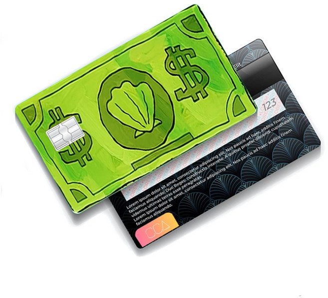 털보몰 카드 스티커 리무버블 신용카드 카드스킨, 1개, 9번