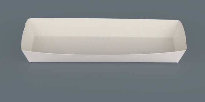 꼬치 핫도그 츄러스 김밥 베이커리포장 긴트레이 백색 무지 28호, 1개, 1800개