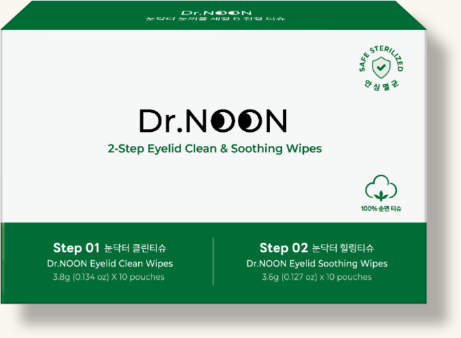 오이바이오 눈닥터 눈꺼풀 세정&진정티슈, 1개, 40매입