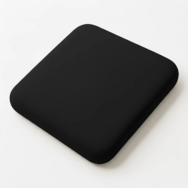 코날 고밀도 메모리폼 체중분산 메쉬커버 꼬리뼈 엉덩이 쿠션 방석, 블랙