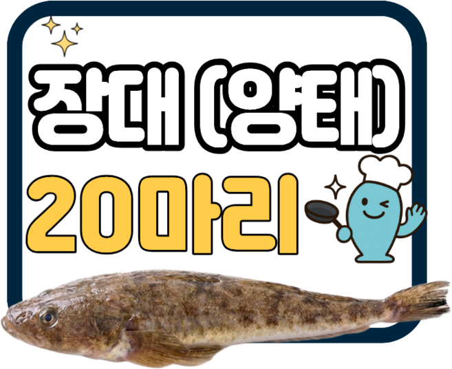 국내산 장대 양태 20마리 구이용 탕용 생선 밥반찬 생선팜, 1개, 약 4kg