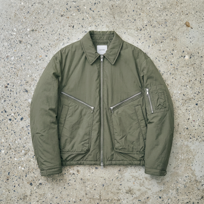 커스텀멜로우 패딩 블루종