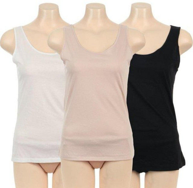 비비안 (산본점) <1매>*30% 세일~** 면100% 순면 60수 쾌적하게 매일 입기좋은 여성 나시 런닝~ RU7390