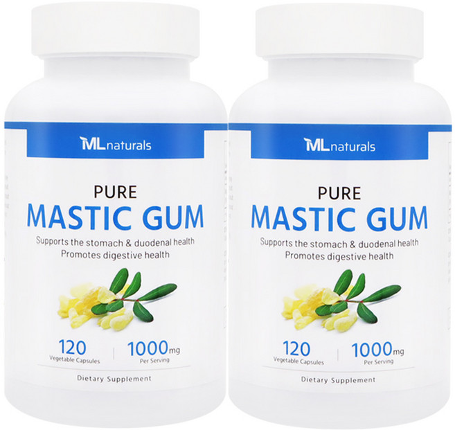 마이라이프 내추럴스 매스틱검 1000mg, 120정, 2개