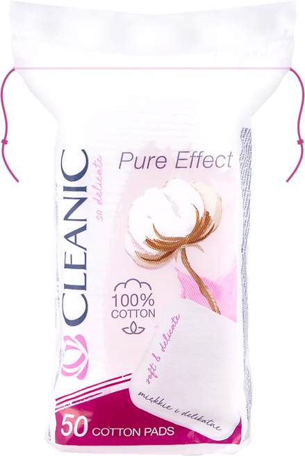 클레아닉 소프트터치 스퀘어 빅사이즈 화장솜, 50매입, 3개