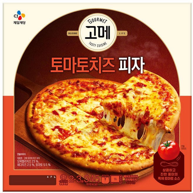 고메 토마토치즈 피자, 345g, 6개