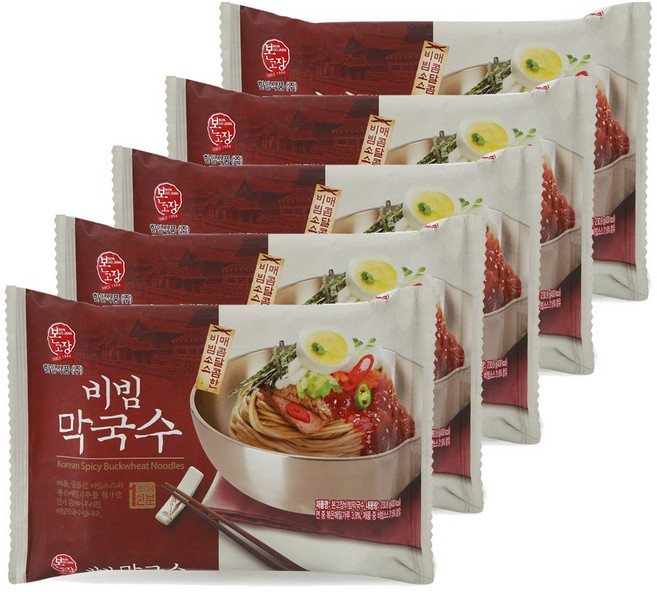 본고장 계절별미 비빔 막국수 230.8g 1인분 5개