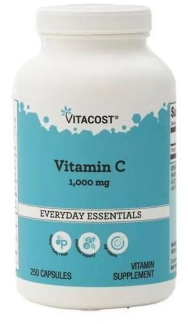 비타코스트 비타민C 1000mg Vitacost Vitamin C, 1개, 250정 - 쿠팡