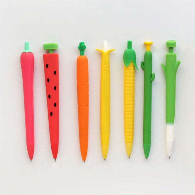 핑크풋 야채 과일 샤프 중성펜 모음, 3. 가지샤프