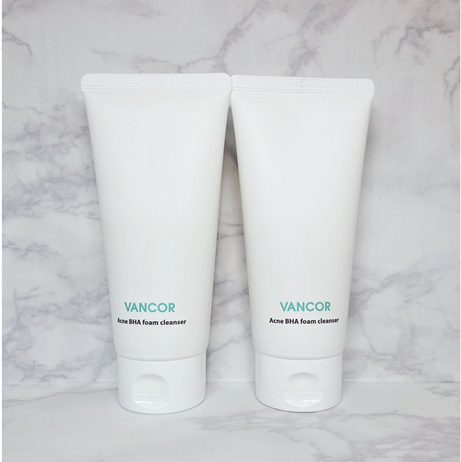 [트러블케어] 반코르 닥터 아크네 바하 폼 클렌저 120ml VANCORE 각질케어 노폐물 제거 모공케어 피지케어 저자극 촉촉 수분공급 완벽세정 고보습 피부진정, 2개