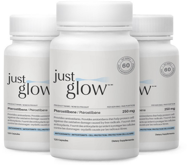 저스트글로우 프테로스틸벤 250mg 베지캡슐, 3개, 120정
