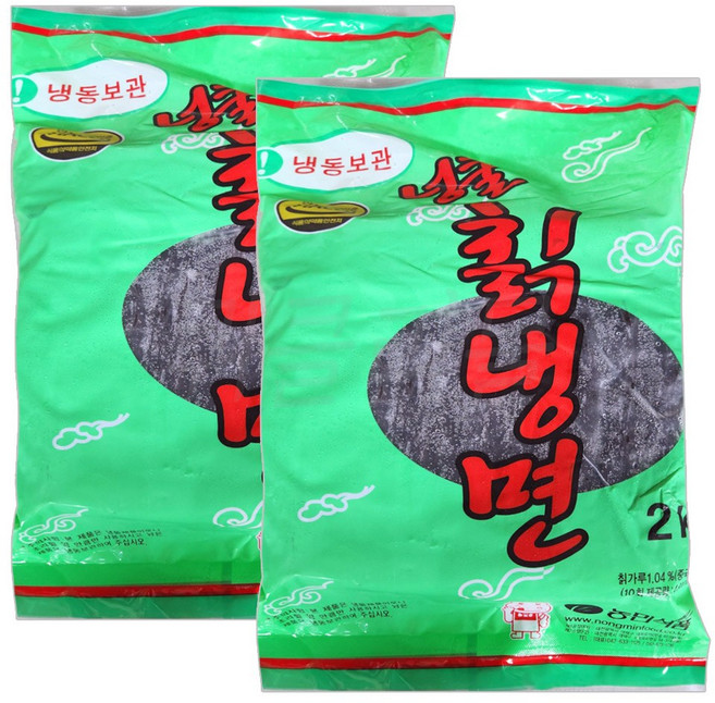 [현대프리마켓] 농민식품 넝쿨 칡냉면 냉면사리, 2개, 2kg