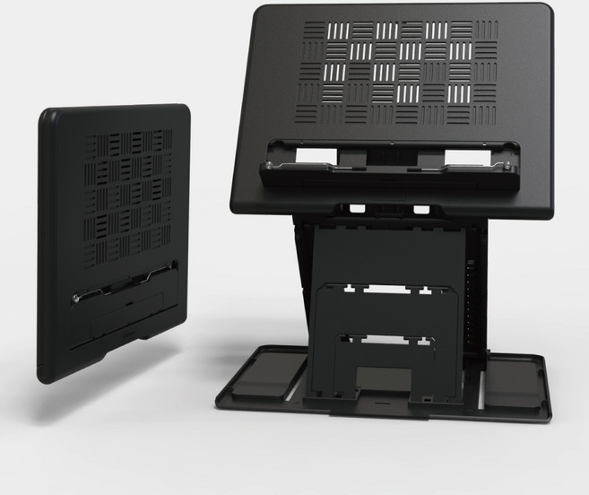 루시아 높이조절 휴대용 독서대, 블랙