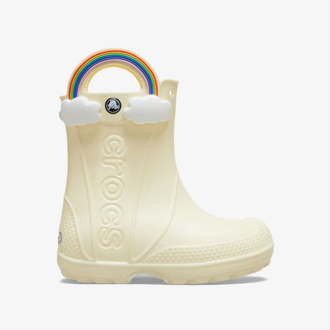 [에스키즈] 크록스 핸들 잇 레인보우 레인 부츠 키즈 (버터크림) 211117-76O