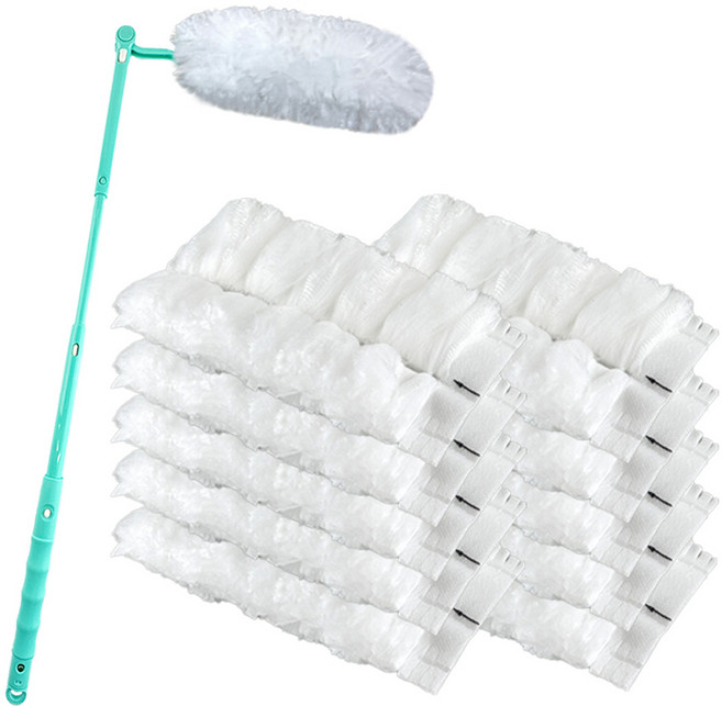 정전기 흡착 먼지올킬 롱 먼지털이 핸들 리필 20p, 민트, 1세트