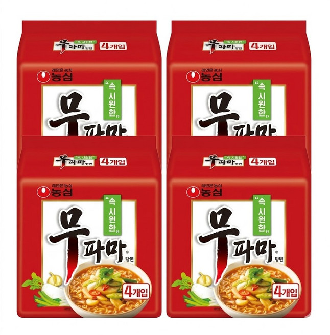 무파마탕면122g X 4입 (총), 16개