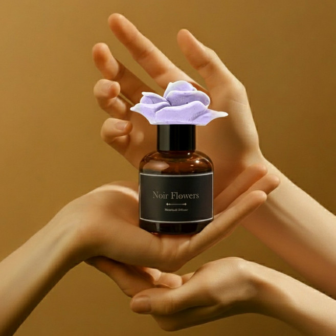 마시빈디 국산 집들이 선물 실내 방향제 차량용 디퓨저 고급포장, 1개, 65ml, 누아르플라워즈
