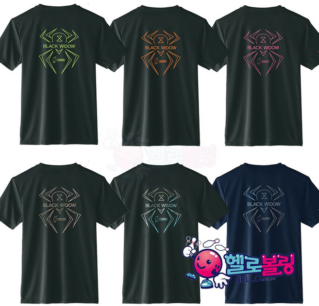 햄머 - 빅로고 블랙위도우 라운드 볼링 티셔츠 [7가지 컬러]