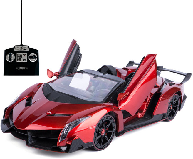 토이게이트 아동용 1:14 27MHz 2WD LED 자동오픈 로드스터 스트라이크 RC카, 레드, 1개