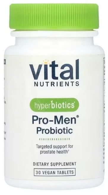 바이탈 뉴트리언츠 Hyperbiotics Pro-Men 프로바이오틱 비건 정제 30정 1개, 30 개 - 쿠팡