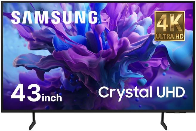 삼성전자 Crystal UHD 4K 스마트 TV, 108cm(43인치), 벽걸이형, 방문설치