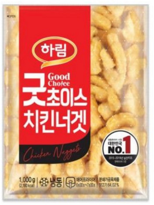 하림 굿초이스 너겟 1000g, 1개, 1kg