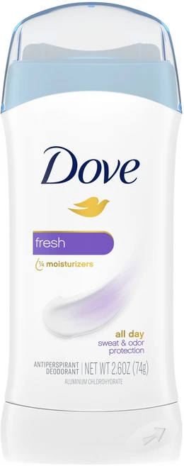 도브 인비저블 솔리드 안티-퍼스피런트 데오드란트 프레시, 74g, 1개 - 쿠팡