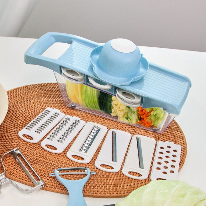 만능채칼 7기능 블루, 단품, 1개