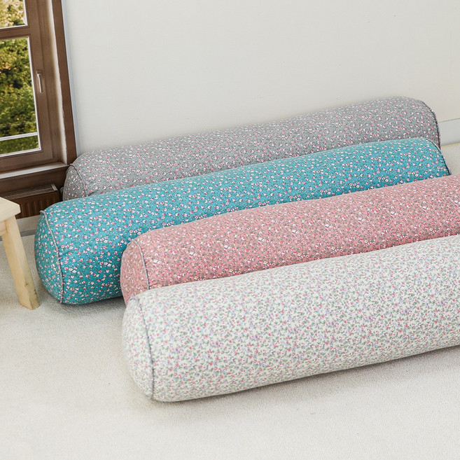 에밀레 원형 롱쿠션 바디필로우 커버 (100X20 / 솜 선택), 커버만) 에밀리, 베이지