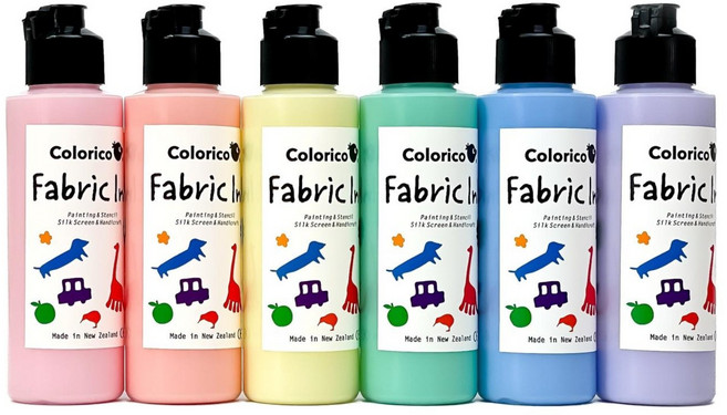 칼라리코 패브릭 염색물감 120ml 파스텔 세트