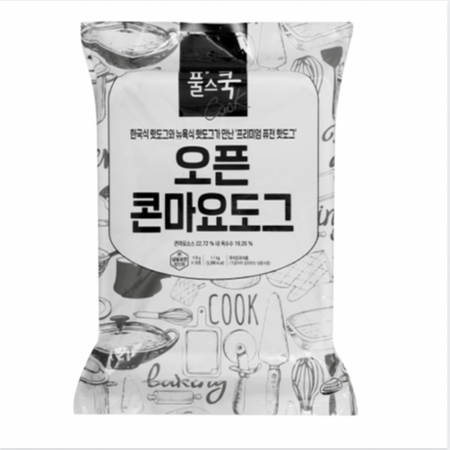 풀무원 풀스쿡 오픈 콘마요도그 핫도그, 1개, 1.1kg