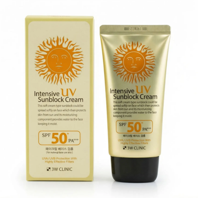 3W 클리닉 인텐시브 UV 선블록 크림SPF50+/PA+++, 1개, 70ml