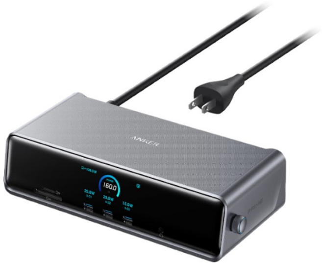 Anker PRIME 擴充底座 160W, 黑色, 1個