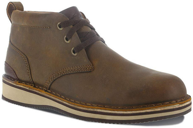 Rockport 남성용 Rk2801 Prestige Point Work Safety Toe 레이스업 추카 부츠 브라운 브라운. 272041