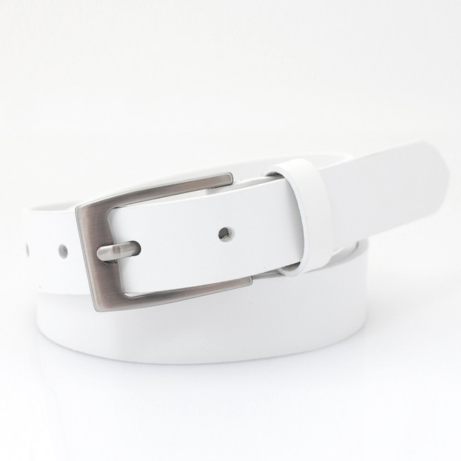 닐슨 여성 이태리 통가죽벨트 실버 워싱 베이직 (NO WC018)