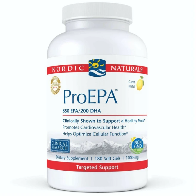Nordic Naturals ProEPA 노르딕내추럴스 프로 EPA 오메가3 180정, 1개 - 쿠팡