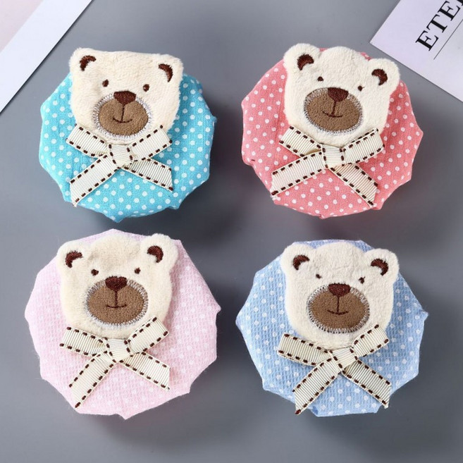 남성길116 클린프로젝트 정전기방지 귀여운 곰돌이 원형 손잡이커버 방문커버 방문손잡이 문고리커버 문콕방지, NSG116  핑크_1개