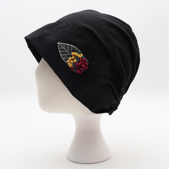 에스랑 루비앙 무지 면 봄 여름 항암 탈모 중년여성 엄마 할머니 두건 비니 모자