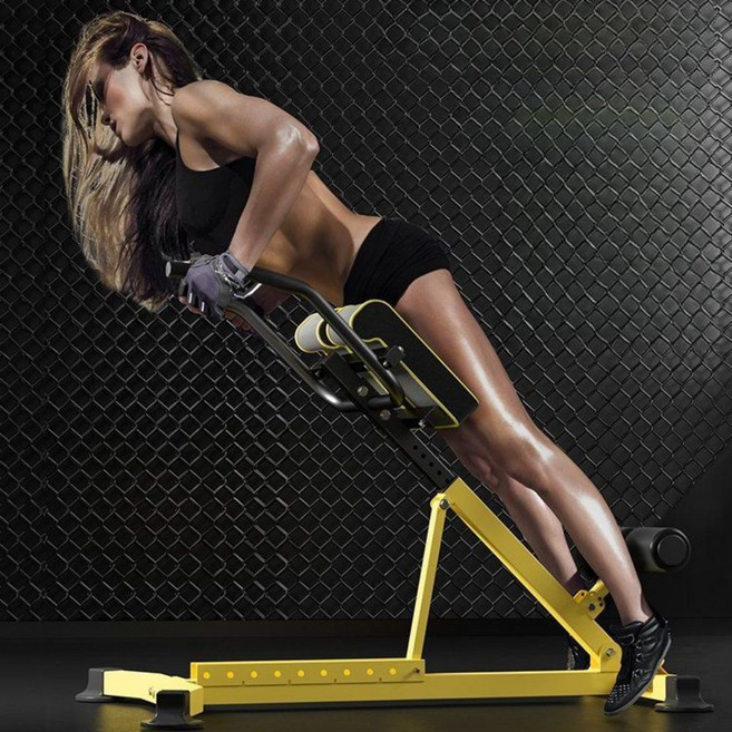 헬스장 로만체어 백익스텐션 복근 운동기구 허리 옆구리 뱃살 엉덩이