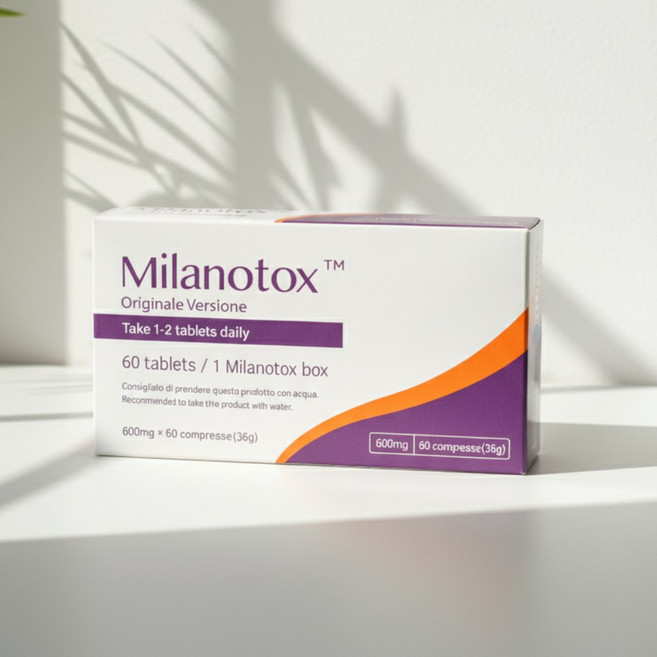 밀라노톡스 MILANOTOX AP-48복합물 차전자피추출분말 히비스커스 바나바잎 22종 유산균 (사은품증정), 1박스, 60정